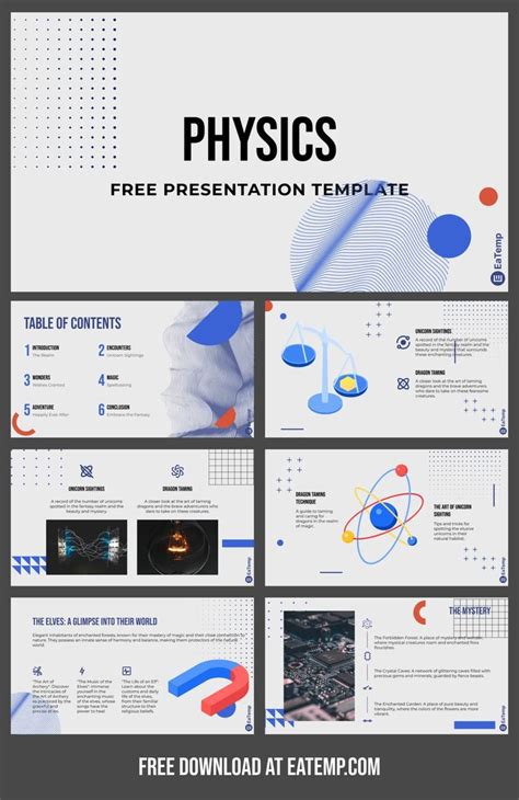 Physics PowerPoint Presentation Template - Free PowerPoint Template… in ...