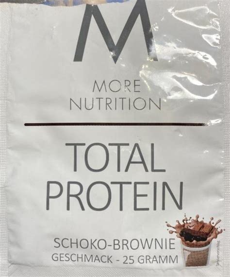 Total Protein Schoko Brownie More Nutrition Kalorie Kj A Nutri N