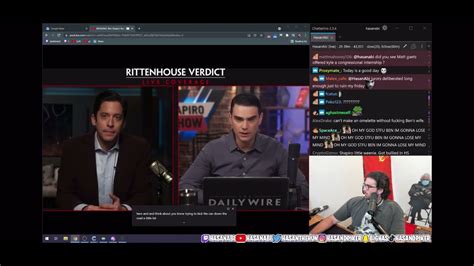 Hasan Piker Reacts To Ben Shapiro On Kyle Rittenhouse YouTube