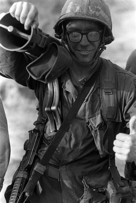 A US Infantryman Gives The The Thumbs Up Sign During His