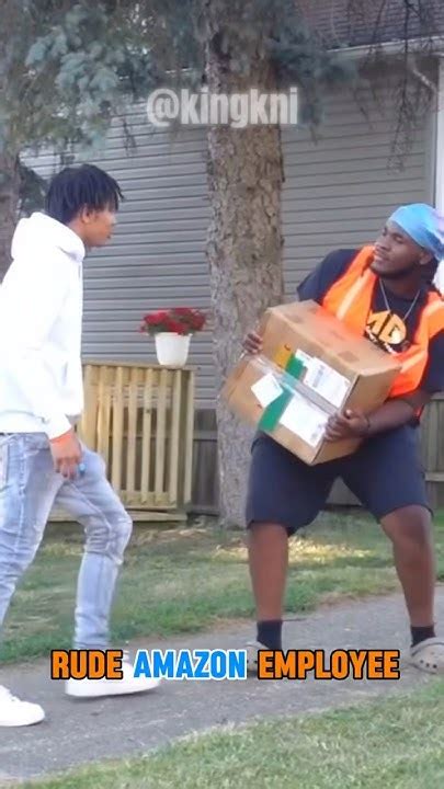 He Punched An Amazon Worker😳🤛🏾 Shorts Prank Funny Comedy Youtube