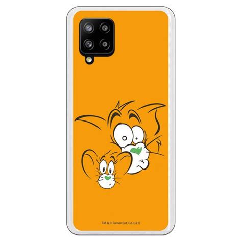 Funda Original Compatible Con Samsung A42 5g T J Fondo Naranja Con