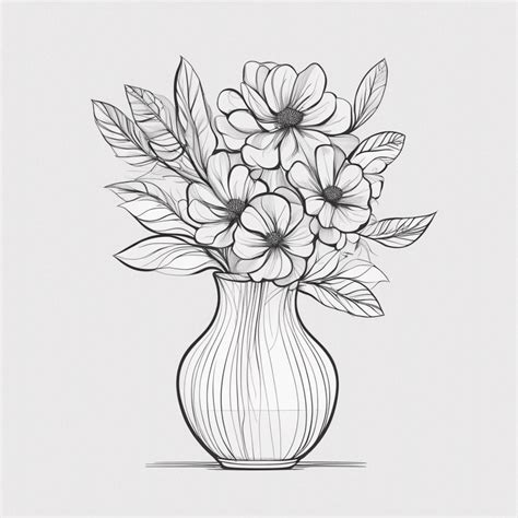 Flower Bouquet Colouring Page One Design Only Etsy