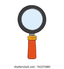 Magnifying Glass Symbol Isolated Vector Illustration