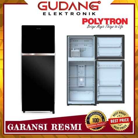 Jual LEMARI ES 2 PINTU POLYTRON PRW 23 MN KULKAS POLYTRON PRW 23MN