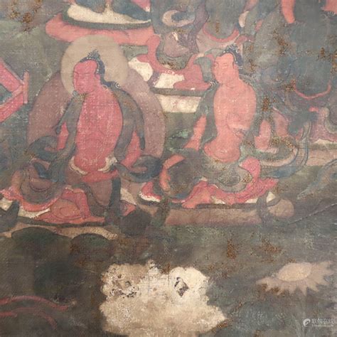 Bidlive A Tibetan Thangka Of Buddha Amithaba Portrayed In The Pure