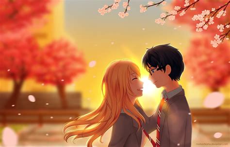 Anime Your Lie In April Kaori Miyazono Kousei Arima P Wallpaper