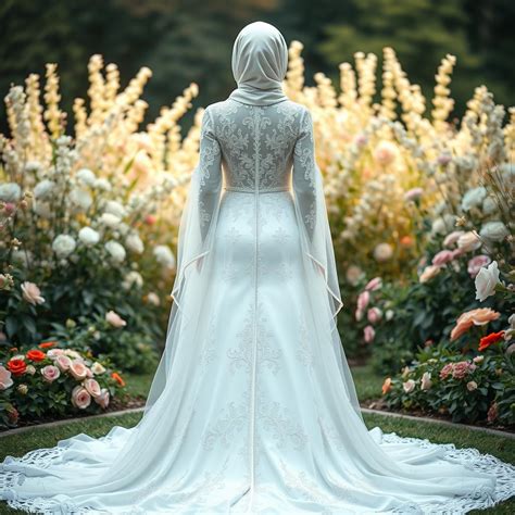 Elegance Redefined: Open Muslim Wedding Dress