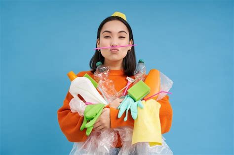 Retrato Ambiental E Ecol Gico De Uma Mulher Asi Tica Segurando Uma