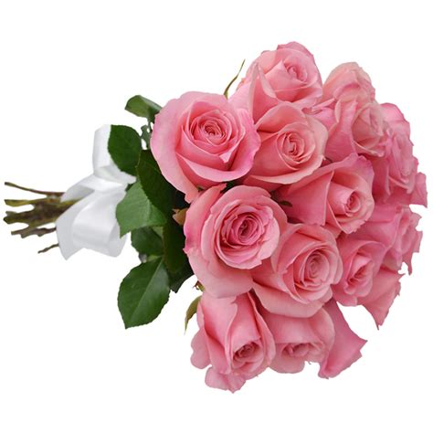 Buque De Rosas Cor De Rosa 18 Rosas Floricultura Cesta E Flor