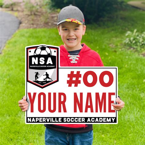 Naperville Soccer Academy — Custom Lawn Sign