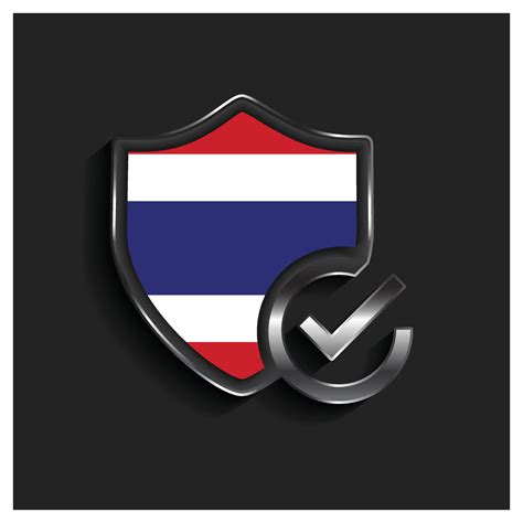 Thailand flag design vector 13371863 Vector Art at Vecteezy