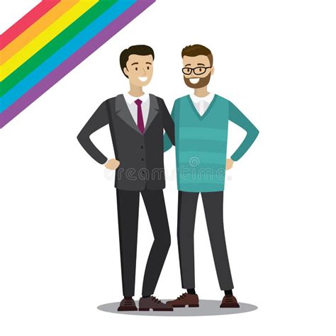 La Familia Gay De Dos Hombres Ilustración del Vector Ilustración de amor historieta