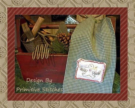 Gingerbread Mini Collection Primitive Stitchery E Pattern By Etsy