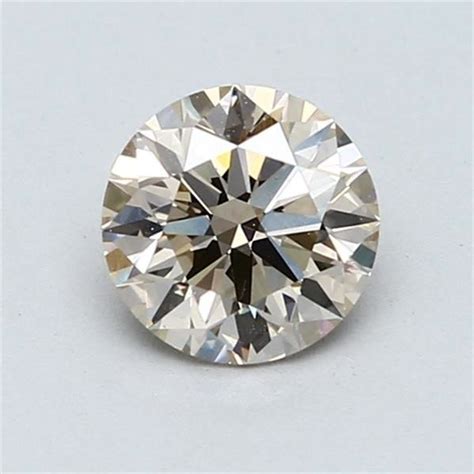 1 Pcs Diamond Natural Coloured 0 90 Ct Round Light Yellowish