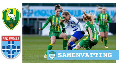 Samenvatting ADO Den Haag Vrouwen PEC Zwolle Vrouwen Vrouwen