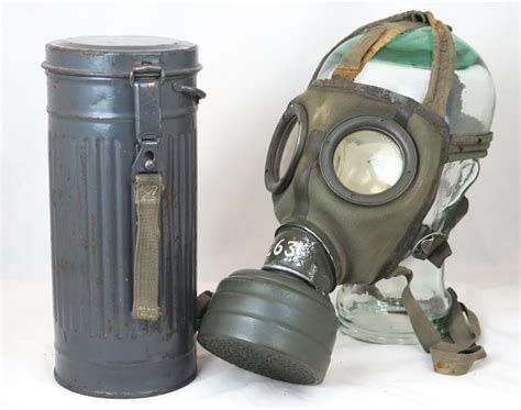 Dragoon Militaria Ww German Gm Gas Mask And Canister Luftwaffe