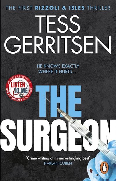 The Surgeon By Tess Gerritsen Penguin Books New Zealand