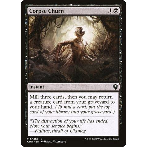 Mtg 黒英語版 《屍体の攪拌corpse Churn》統率者レジェンズ Cmr Cmren113ツクモヤ ヤフー店 通販