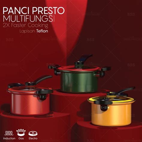 Panci Presto Teflon Pressure Cooker Pot Totipotent Liter Melunakan