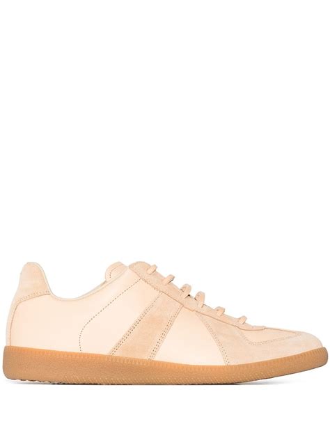 Maison Margiela Replica Low Top Leather Sneakers Farfetch