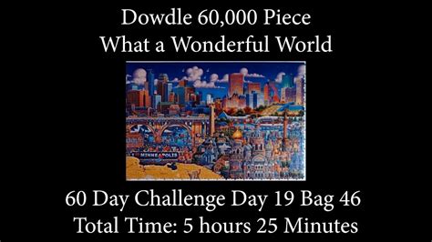 60,000 Piece Challenge What a Wonderful World Jigsaw Puzzle Time Lapse ...