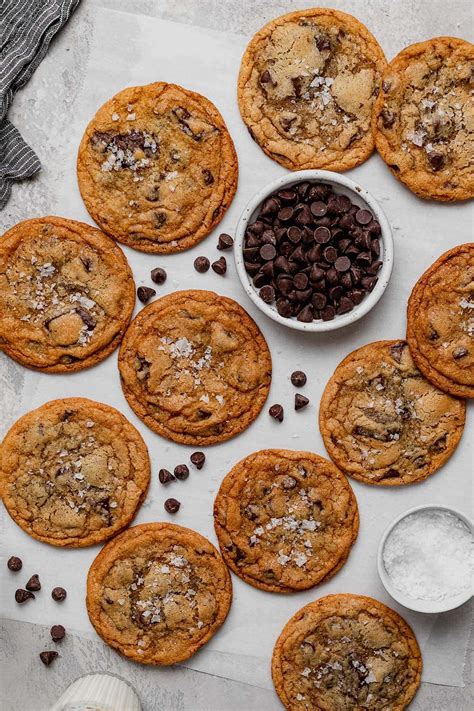 Salted Malted Crispy Chocolate Chip Cookies Two Peas And Their Pod