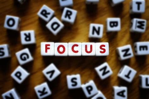 Word Focus on Whiteboard with Focus on the Word Stock Image - Image of ...