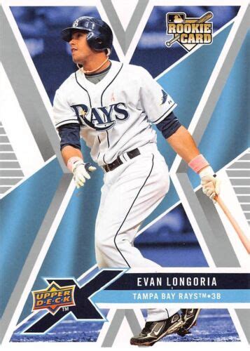 Upper Deck X Baseball Evan Longoria Rc Nm Mt Tampa Bay Rays Ebay