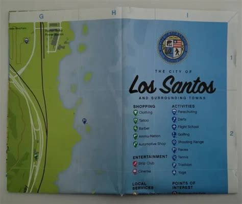 Grand Theft Auto V Los Santos Map Only Gta 5 No Game Map 5258128 £7