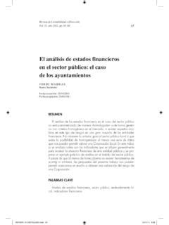 El An Lisis De Estados Financieros En El Sector P Blico El An