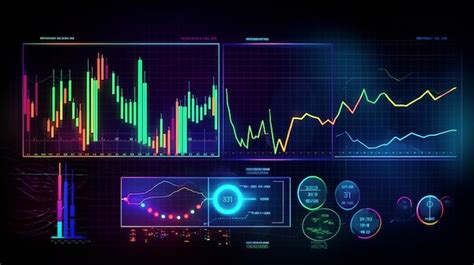 Premium AI Image | Stock market chart glowing in abstract style on ...