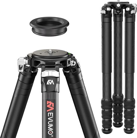 64 9 Professional Heavy Duty Bowl Carbon Fiber Tripod EVUMO 10 Layer