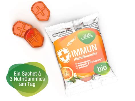 GSE Immun NutriGummies Bio Immunsystem Stärken Vitamin Gummies mit