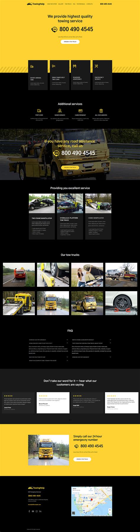 Towinghelp Roadside Assistance And Towing Wordpress Theme Gutenix