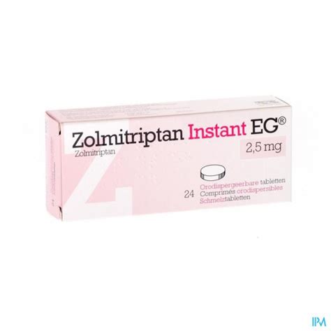 ZOLMITRIPTAN INSTANT EG 2 5 MG COMP ORODISP 24 Apotheek Thiels