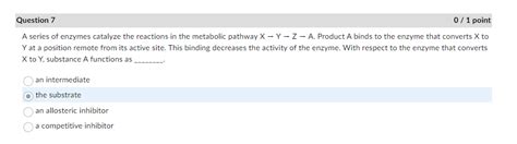 Solved A Series Of Enzymes Catalyze The Reactions In The Chegg