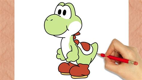 How To Draw A Yoshi I Mario Youtube