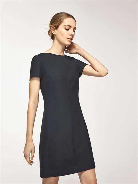 Spring Summer 2017 Women´s Black A Line Dress At Massimo Dutti For 999