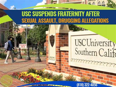 Usc Suspends Fraternity After Sexual Assault Drugging Allegations