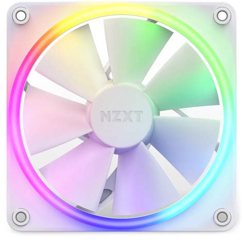 Nzxt F120 120mm Rgb Fan Matte White Single