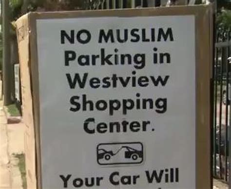 'No Muslim Parking' Signs Placed Near Westview Shopping Center, El