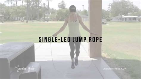 Jessie S Girls Home Edition Single Leg Jump Rope Youtube