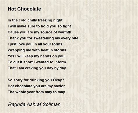 Printable Hot Chocolate Poem Prntbl Concejomunicipaldechinu Gov Co