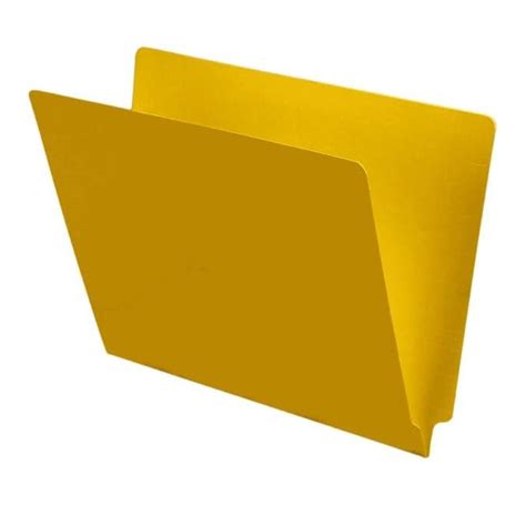 Pt Color Folders Full Cut End Tab Letter Size Yellow Box Of