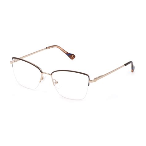 Yalea VYA042 Claire 033M Polished Rose Gold Eyeglasses Woman