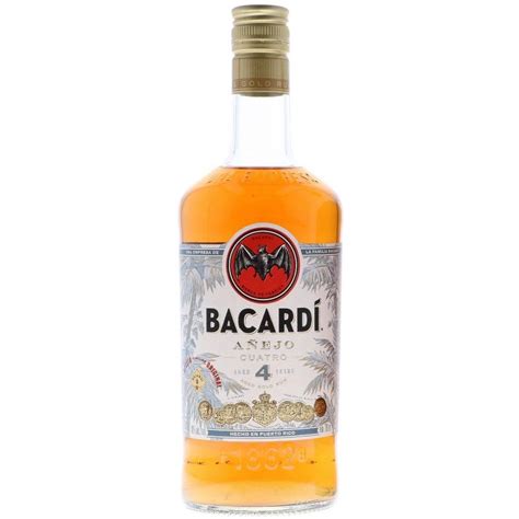 Bacardi Anejo Cuatro Rum 0 70L 40 Vol Bacardi Rum