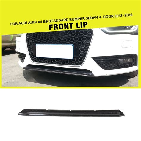 Car Styling Carbon Fiber Auto Racing Front Bumper Lip Spoiler For Audi