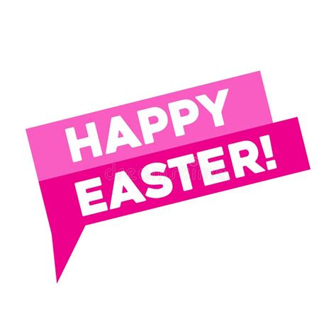 happy easter advertising message stock vector illustration