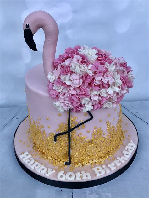 Pink Flamingo Birthday Cake